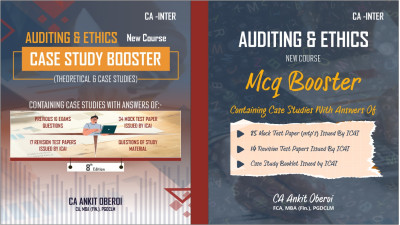 AUDITING & ETHICS– CASE STUDY BOOSTER + MCQ BOOSTER – CA INTERMEDIATE B&W - MAY 2026/SEP 2026/ JAN 2027